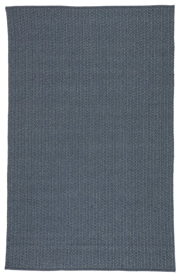 Jaipur Living Nirvana Premium Iver Nip02 Handwoven Handmade 100% Polypropylene Solids Solid Outdoor Rug Blue, Gray 100% Polypropylene Rug132561