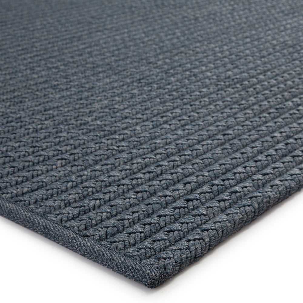 Jaipur Living Nirvana Premium Iver Nip02 Handwoven Handmade 100% Polypropylene Solids Solid Outdoor Rug Blue, Gray 100% Polypropylene Rug132561