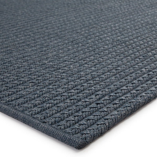 Jaipur Living Nirvana Premium Iver Nip02 Handwoven Handmade 100% Polypropylene Solids Solid Outdoor Rug Blue, Gray 100% Polypropylene Rug132561