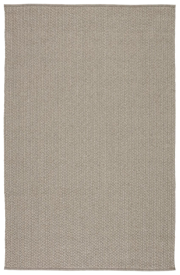 Jaipur Living Nirvana Premium Iver Nip05 Handwoven Handmade 100% Polypropylene Solids Solid Outdoor Rug Light Gray 100% Polypropylene Rug145694