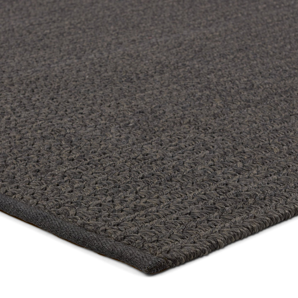 Jaipur Living Nirvana Premium Iver Nip06 Handwoven Handmade 100% Polypropylene Solids Solid Outdoor Rug Dark Gray 100% Polypropylene Rug156902