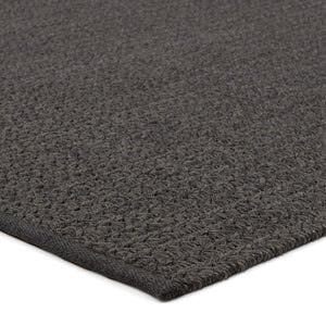 Jaipur Living Nirvana Premium Iver Nip06 Handwoven Handmade 100% Polypropylene Solids Solid Outdoor Rug Dark Gray 100% Polypropylene Rug156902