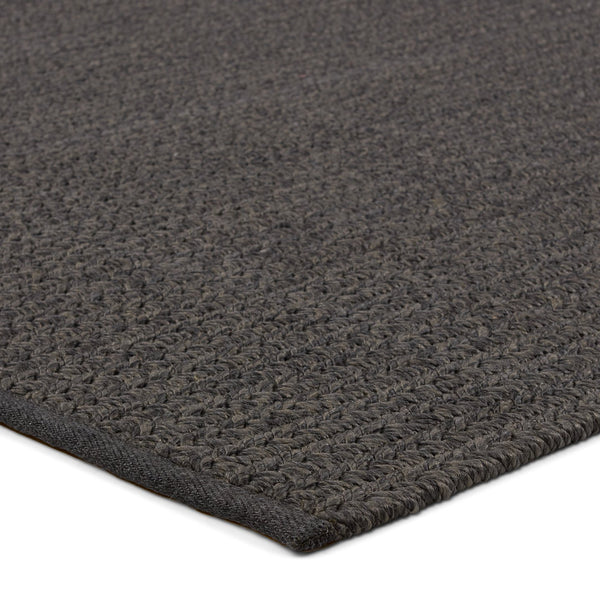 Jaipur Living Nirvana Premium Iver Nip06 Handwoven Handmade 100% Polypropylene Solids Solid Outdoor Rug Dark Gray 100% Polypropylene Rug156902