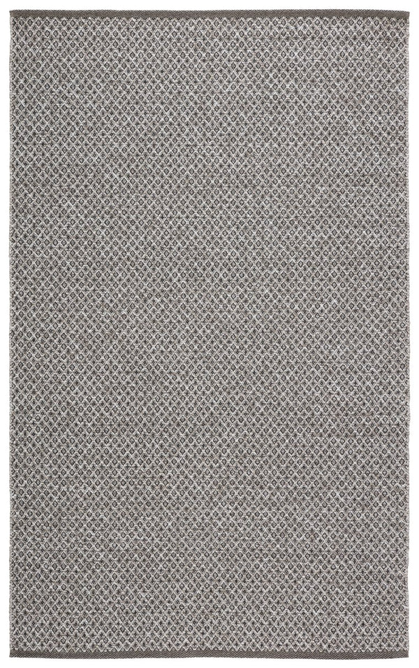 Jaipur Living Nirvana Foster Nir02 Handwoven Handmade 100% Polypropylene Geometric Geometric Outdoor Rug Light Gray, Dark Gray 100% Polypropylene Rug132554