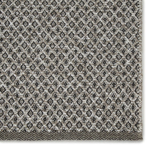 Jaipur Living Nirvana Foster Nir02 Handwoven Handmade 100% Polypropylene Geometric Geometric Outdoor Rug Light Gray, Dark Gray 100% Polypropylene Rug132554