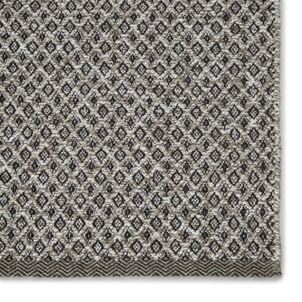 Jaipur Living Nirvana Foster Nir02 Handwoven Handmade 100% Polypropylene Geometric Geometric Outdoor Rug Light Gray, Dark Gray 100% Polypropylene Rug132554