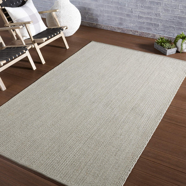 Jaipur Living Jaipur Living Sven Handwoven Polypropylene Indoor Outdoor Rug for Modern Coastal Spaces Light Gray 2'6"X8' RUG150173
