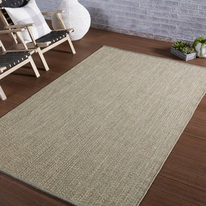 Jaipur Living Nirvana Sven Nir05 Handwoven Handmade 70% Polypropylene 30% Polyester Solids Solid Outdoor Rug Taupe, Gray 70% Polypropylene 30% Polyester Rug150247