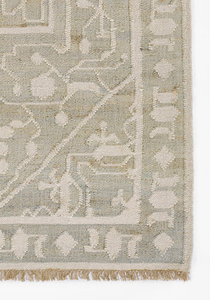 Momeni Nirvana NIR-1 Hand Woven Traditional Medallion Indoor Rug Blue 8' x 10'