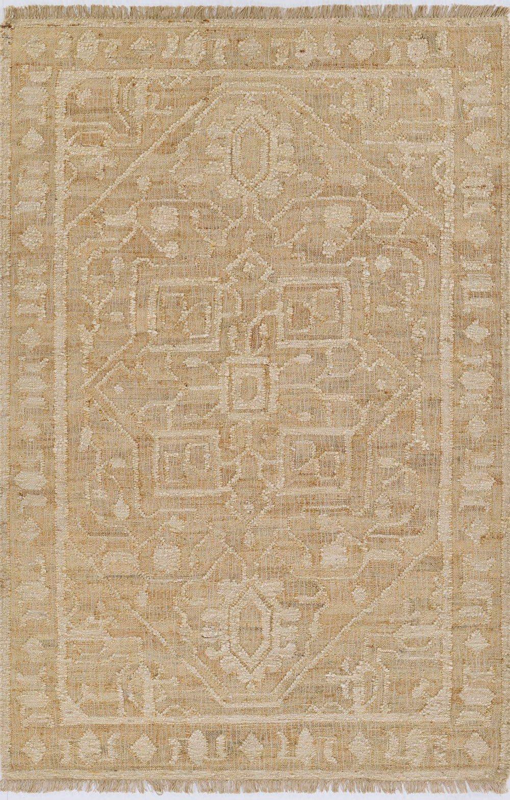 Momeni Nirvana NIR-4 Hand Woven Traditional Medallion Indoor Rug Ivory 8' x 10'