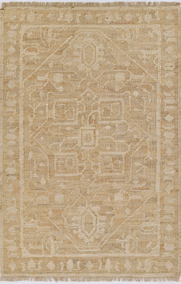 Momeni Nirvana NIR-4 Hand Woven Traditional Medallion Indoor Rug Ivory 8' x 10'