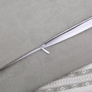 Hiend Accents Free Spirit Comforter Set - Transform Your Bedroom With Bohemian Charm And Southwestern Flair Gray,White Comforter Face, 100% Cotton,Back, 100% Cotton,Filling, 100% Polyester,Bedskirt, Skirt, 100% Polyester,Decking, 100% Polyester,Standard Sham, 100% Polyester(1pc) Nl1836-tw-oc