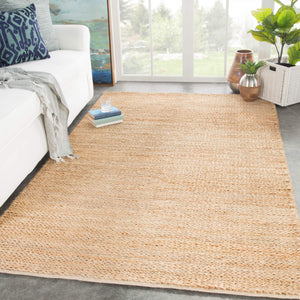 Jaipur Living Jaipur Living Braided Jute Area Rug Handwoven Organic Texture for Coastal Spaces RUG139520