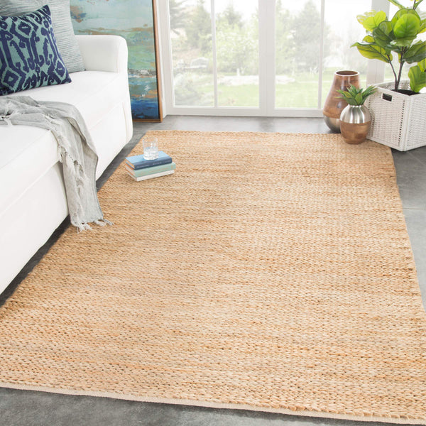 Jaipur Living Jaipur Living Braided Jute Area Rug Handwoven Organic Texture for Coastal Spaces RUG139520