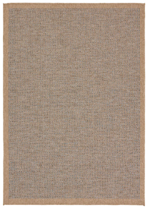 Jaipur Living Vibe by Jaipur Living Kidal Flatweave Polypropylene Rug for Patio or Entryway Use Brown / Blue 5' x 8' RUG157276