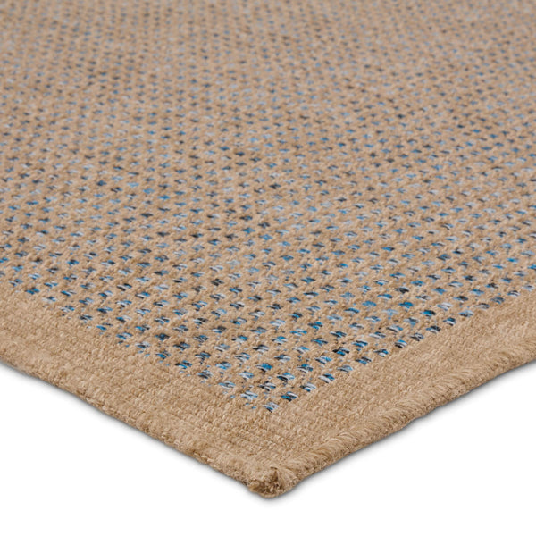 Jaipur Living Vibe by Jaipur Living Kidal Flatweave Polypropylene Rug for Patio or Entryway Use Brown / Blue 5' x 8' RUG157276