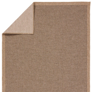 Jaipur Living Vibe by Jaipur Living Kidal Flatweave Polypropylene Rug for Patio or Entryway Use Brown / Black 2' x 3' RUG157279