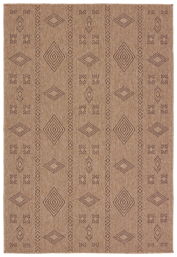 Jaipur Living Vibe by Jaipur Living Sahel Tribal Geometric Polypropylene Rug for Patio or Entryway 8' x 10' RUG157289