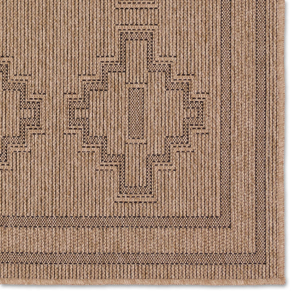 Jaipur Living Vibe by Jaipur Living Adrar Tribal Medallion Polypropylene Indoor Outdoor Accent Rug 3' x 8' RUG157292