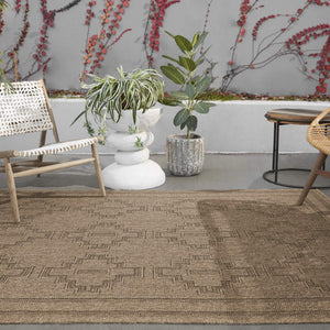 Jaipur Living Vibe by Jaipur Living Adrar Tribal Medallion Polypropylene Indoor Outdoor Accent Rug 3' x 8' RUG157292