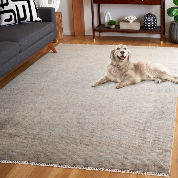 Safavieh Nomad Luxurious Wool-cotton Area Rug - Elegant Beige Ivory Design For Modern Home Décor Grey ,Beige 70% Wool,30% Cotton Nmd801g-8