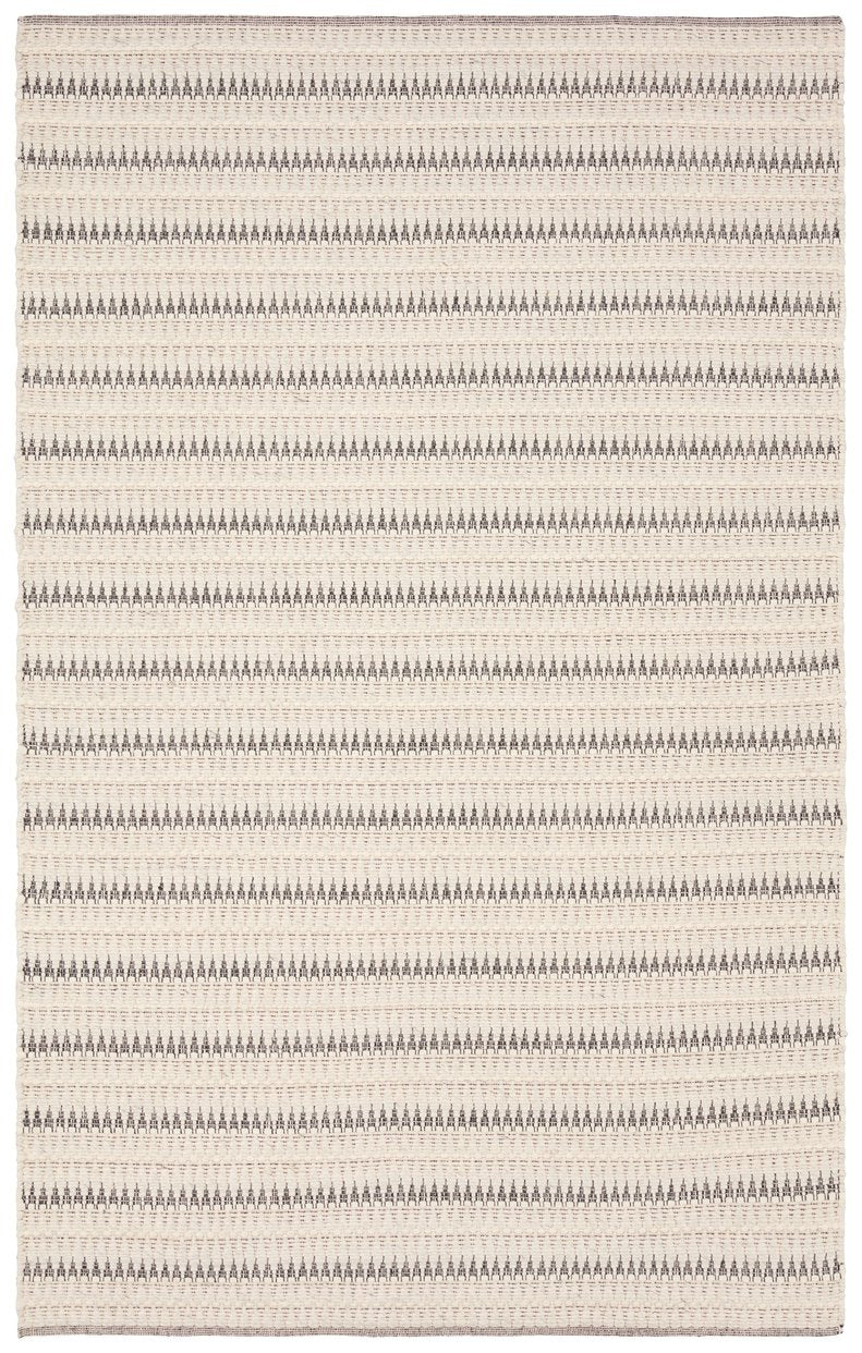 Jaipur Living Namika Vanoir Nmk01 Handwoven Handmade 70% Wool 30% Cotton Scandinavian Stripes Indoor Rug Ivory 70% Wool 30% Cotton, 100% Cotton Rug161177