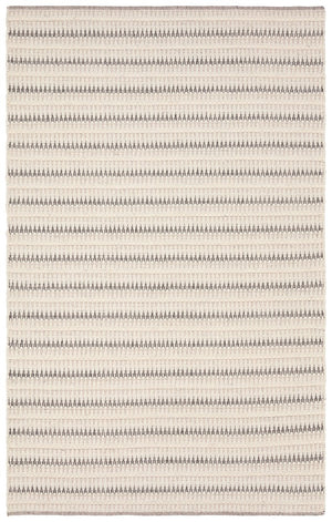Jaipur Living Namika Vanoir Nmk01 Handwoven Handmade 70% Wool 30% Cotton Scandinavian Stripes Indoor Rug Ivory 70% Wool 30% Cotton, 100% Cotton Rug161177