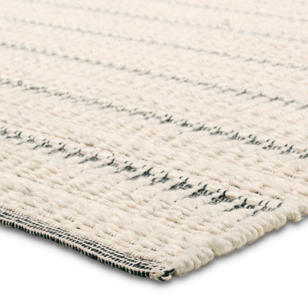 Jaipur Living Namika Vanoir Nmk01 Handwoven Handmade 70% Wool 30% Cotton Scandinavian Stripes Indoor Rug Ivory 70% Wool 30% Cotton, 100% Cotton Rug161177