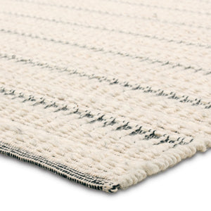 Jaipur Living Namika Vanoir Nmk01 Handwoven Handmade 70% Wool 30% Cotton Scandinavian Stripes Indoor Rug Ivory 70% Wool 30% Cotton, 100% Cotton Rug161177