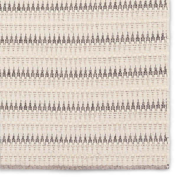 Jaipur Living Namika Vanoir Nmk01 Handwoven Handmade 70% Wool 30% Cotton Scandinavian Stripes Indoor Rug Ivory 70% Wool 30% Cotton, 100% Cotton Rug161177
