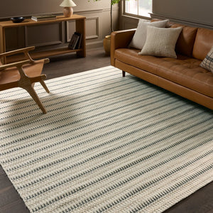 Jaipur Living Namika Vanoir Nmk01 Handwoven Handmade 70% Wool 30% Cotton Scandinavian Stripes Indoor Rug Ivory 70% Wool 30% Cotton, 100% Cotton Rug161177