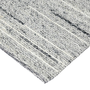 AMER Rugs Norwood Ashley NOR-1 Hand-Loomed Handmade New Zealand Wool Transitional Striped Rug Cream 8'9" x 11'9"