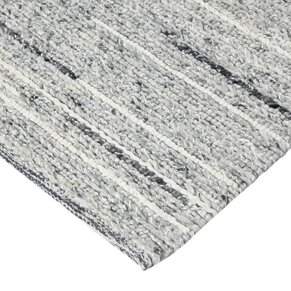 AMER Rugs Norwood Ashley NOR-1 Hand-Loomed Handmade New Zealand Wool Transitional Striped Rug Cream 8'9" x 11'9"