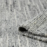 AMER Rugs Norwood Ashley NOR-1 Hand-Loomed Handmade New Zealand Wool Transitional Striped Rug Cream 8'9" x 11'9"