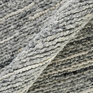 AMER Rugs Norwood Ashley NOR-1 Hand-Loomed Handmade New Zealand Wool Transitional Striped Rug Cream 8'9" x 11'9"