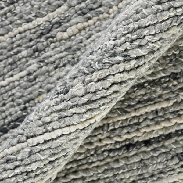 AMER Rugs Norwood Ashley NOR-1 Hand-Loomed Handmade New Zealand Wool Transitional Striped Rug Cream 8'9" x 11'9"