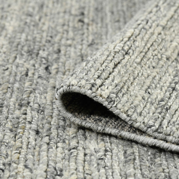 AMER Rugs Norwood Ashley NOR-2 Hand-Loomed Handmade New Zealand Wool Transitional Striped Rug Ivory 8'9" x 11'9"