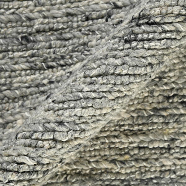 AMER Rugs Norwood Ashley NOR-2 Hand-Loomed Handmade New Zealand Wool Transitional Striped Rug Ivory 8'9" x 11'9"