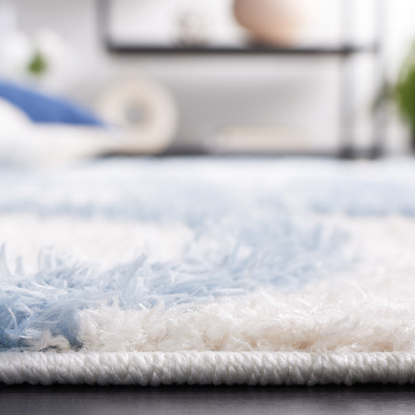 Safavieh Norway Premium Polyester Area Rug - Elegant Beige And Ivory Design For Sophisticated Spaces Blue ,Ivory Polyester Nor210m-28