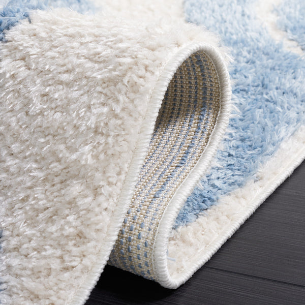 Safavieh Norway Premium Polyester Area Rug - Elegant Beige And Ivory Design For Sophisticated Spaces Blue ,Ivory Polyester Nor210m-28