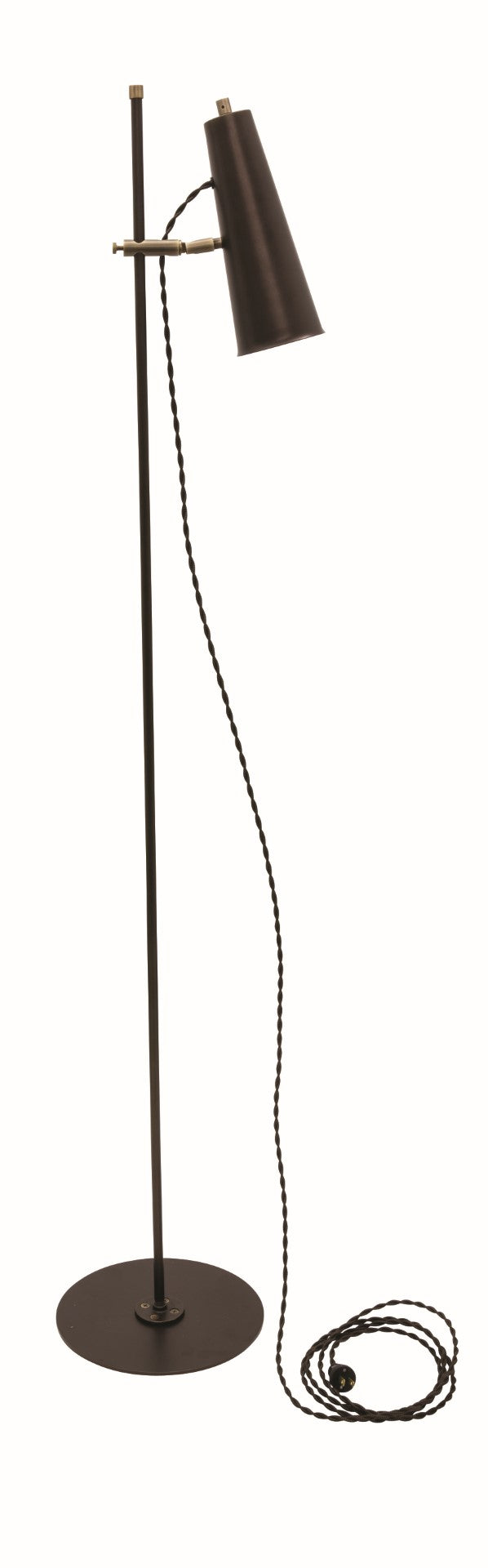 House Of Troy Norton Adjustable Led Floor Lamps - Elegant Chestnut Bronze With Antique Brass Accents & More! Chestnut Bronze,Antique Brass Metal Nor300-chbab