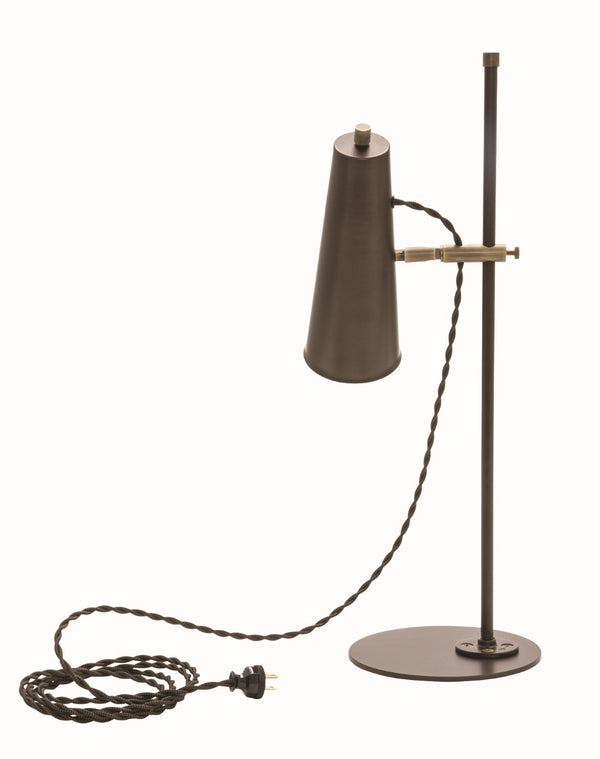 House Of Troy Norton Adjustable Led Table Lamps With Elegant Cord Design And Unique Shade For Stylish Lighting Chestnut Bronze,Antique Brass Metal Nor350-chbab