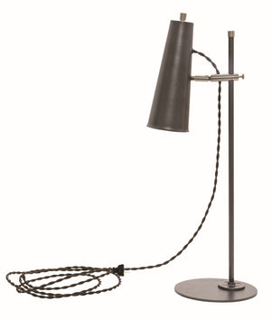 House Of Troy Norton Adjustable Led Table Lamps With Elegant Cord Design And Unique Shade For Stylish Lighting Granite,Satin Nickel Metal Nor350-gtsn
