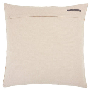 Jaipur Living Jaipur Living Jacques Velvet Embroidered Geometric Throw Pillow Art Deco Cotton Square Beige Poly Fill PLW103538