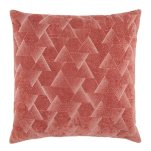 Jaipur Living Jaipur Living Jacques Velvet Embroidered Geometric Throw Pillow Art Deco Cotton Square Dark Pink Poly Fill PLW103535
