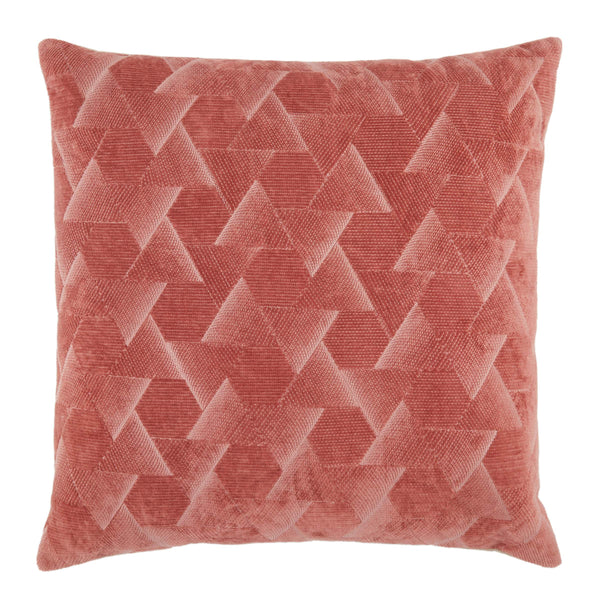 Jaipur Living Jaipur Living Jacques Velvet Embroidered Geometric Throw Pillow Art Deco Cotton Square Dark Pink Poly Fill PLW103535