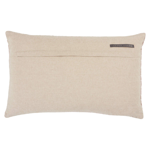 Jaipur Living Jaipur Living Nouveau Velvet Lumbar Pillow Cover Embroidered Diamond Trellis Sofa Accent Blush PLC102332