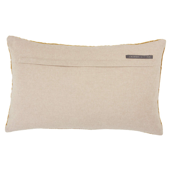 Jaipur Living Jaipur Living Colinet Velvet Lumbar Pillow Art Deco Embroidered Trellis Lattice Accent Gold Down PLW103491