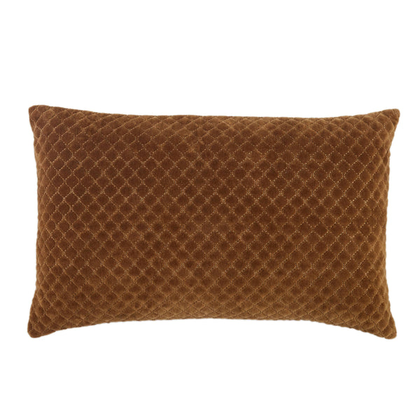 Jaipur Living Jaipur Living Rawlings Cotton Velvet Lumbar Pillow Embroidered Trellis Art Deco Accent Poly Fill PLW103554