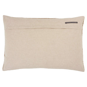 Jaipur Living Jaipur Living Velvet Lumbar Pillow Cover Hand Embroidered Chevron Art Deco Sofa Accent Brown PLC102360